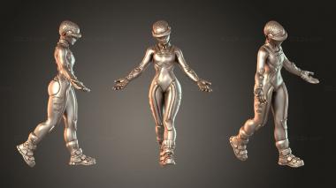 Figurines of people Cyberforge Erro 3d model