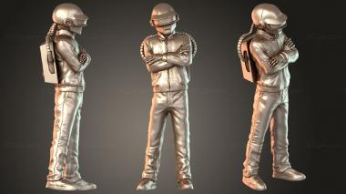 Figurines of people Daft Punk 3d model