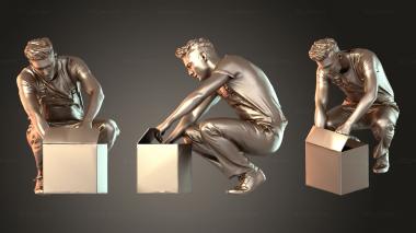 Figurines of people Dan Repeat 3d model