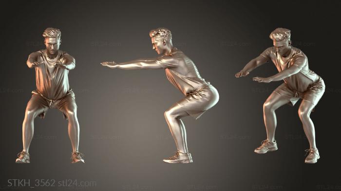 Figurines of people (Dan Harsh, STKH_3562) 3D models for cnc