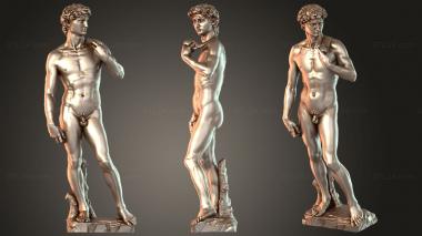 Figurines of people David Michelangelo Galleria Accademia Florence 3d model