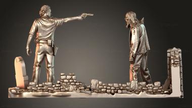Figurines of people Dead DioramaPF 3d model
