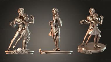 Figurines of people Deco Dancers 3d model