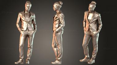 Figurines of people Diana 3d model