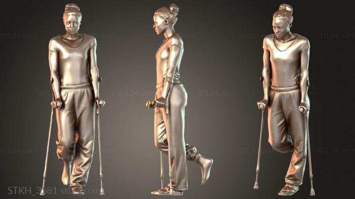 Figurines of people (Diana Duplicate, STKH_3581) 3D models for cnc