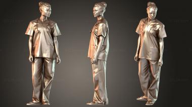 Figurines of people Diana Brave 3d model