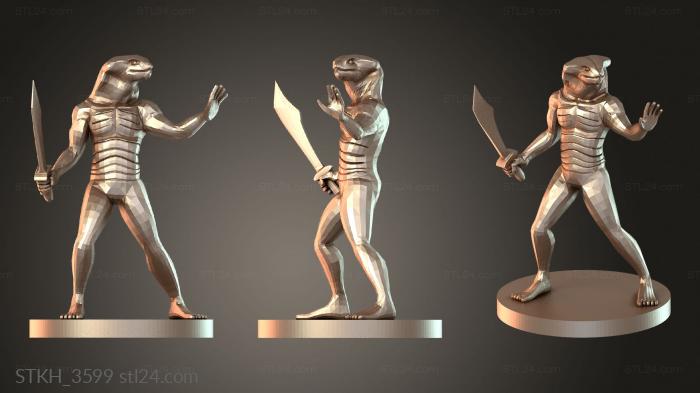 Figurines of people (Dragon Yuan-Ti Mind Whisperer, STKH_3599) 3D models for cnc