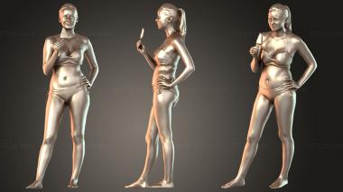 Figurines of people Elena Duplicate 3d model