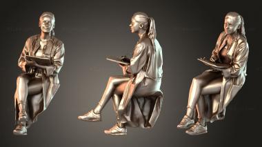 Figurines of people Elena Fierce 3d model