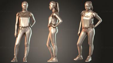Figurines of people Elena Native Vibrant 3d model