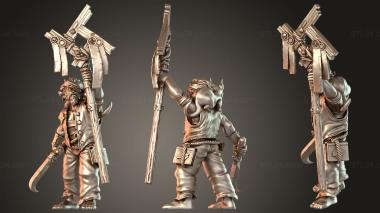 Figurines of people Empire Fanatics Bannered 3d model