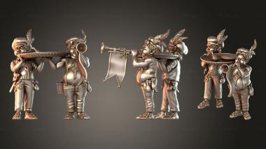Figurines of people Encounter Hobbit Carriers 3d model