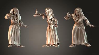 Figurines of people Fear Investigators Core Nun 3d model