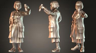 Figurines of people Fear Investigators Core Scientist 3d model