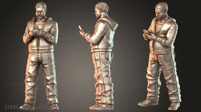 Figurines of people (Female Civilian Kind, STKH_3670) 3D models for cnc