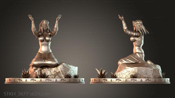 Figurines of people (Fire Keeper Dark Souls Fierce, STKH_3677) 3D models for cnc
