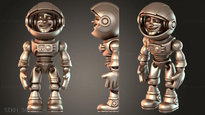 Figurines of people (Flexi Astronaut, STKH_3680) 3D models for cnc