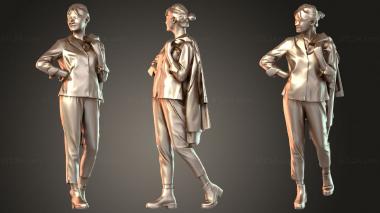 Figurines of people Francine 3d model