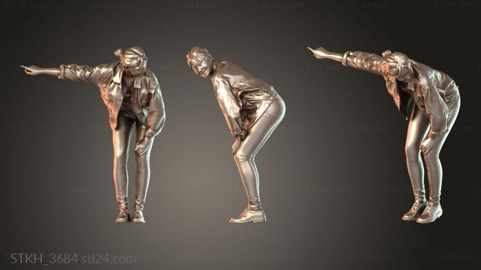 Figurines of people (Francine Duplicate, STKH_3684) 3D models for cnc