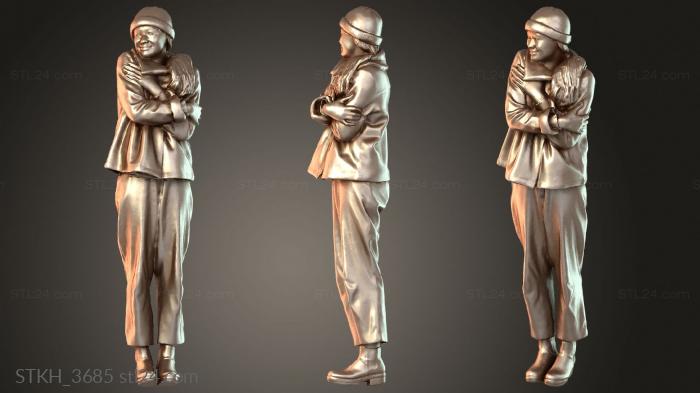 Figurines of people (Francine Duplicate 2, STKH_3685) 3D models for cnc