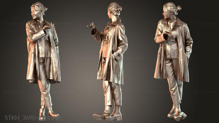 Figurines of people (Francine Heroic, STKH_3690) 3D models for cnc