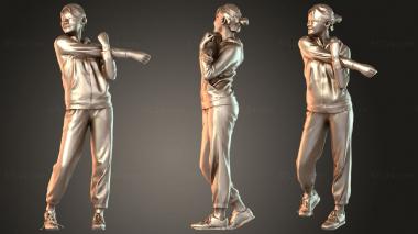 Figurines of people Francine Native 3d model