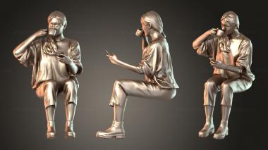 Figurines of people Francine Native Legendary 3d model
