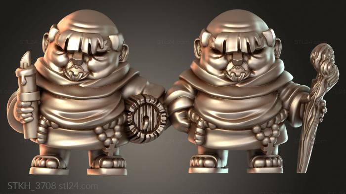 Figurines of people (Friar Puck, STKH_3708) 3D models for cnc
