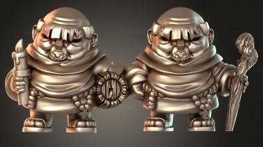Figurines of people Friar Puck 3d model