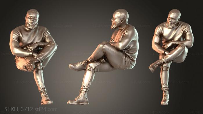 Figurines of people (Gabriel Dynamic, STKH_3712) 3D models for cnc