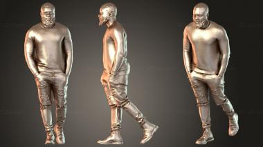 Figurines of people Gabriel Joyful 3d model