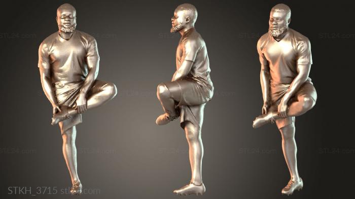 Figurines of people (Gabriel Native, STKH_3715) 3D models for cnc