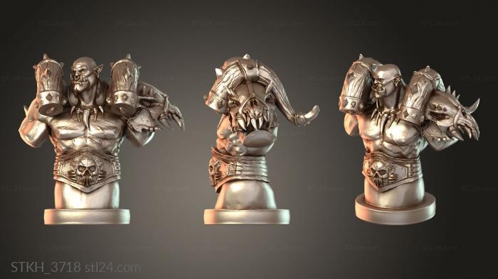 Figurines of people (Garrosh Determined, STKH_3718) 3D models for cnc