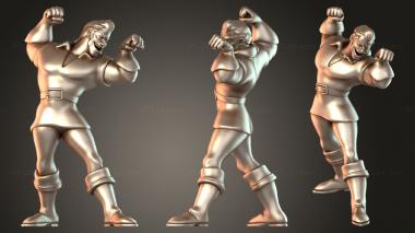 Figurines of people Gaston 3d model