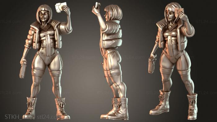 Figurines of people (Gaz Minis Leelu Bold, STKH_3720) 3D models for cnc