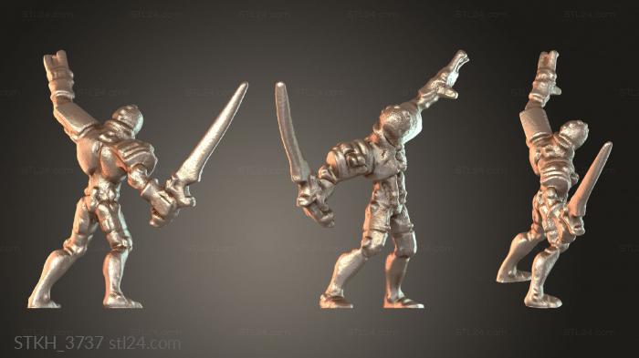 Figurines of people (Gladiatrons, STKH_3737) 3D models for cnc