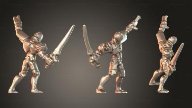 Figurines of people Gladiatrons 3d model