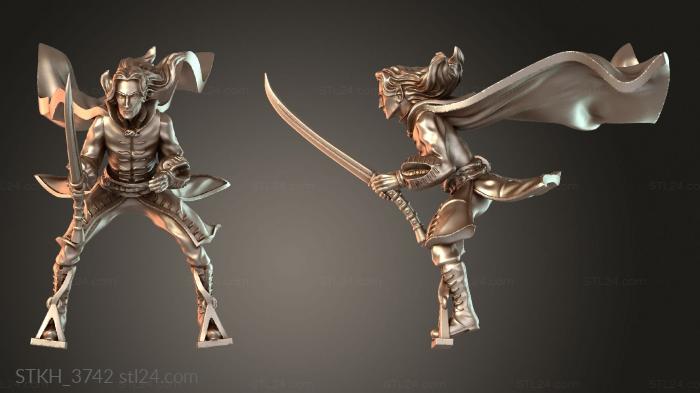 Figurines of people (Golloccel Mounted, STKH_3742) 3D models for cnc