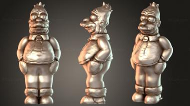 Figurines of people Grampa Simpson 3d model