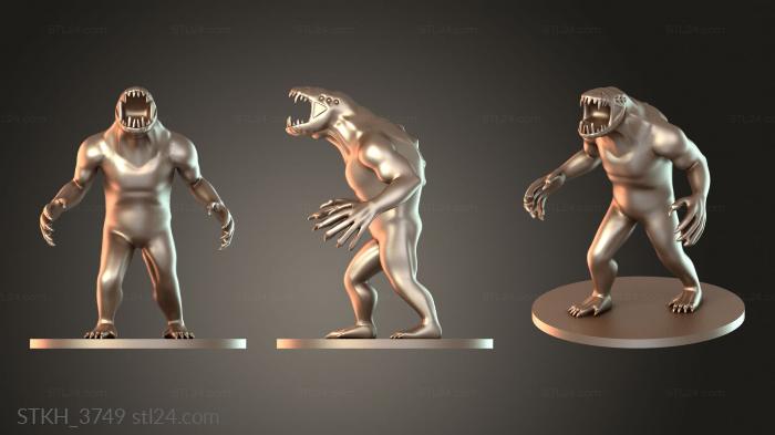 Figurines of people (Gray, STKH_3749) 3D models for cnc