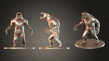 Figurines of people Gray 3d model