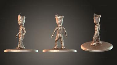 Figurines of people Groot For 3d model