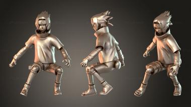 Figurines of people Hardcore Hero Sasuke Uchiha Naruto 3d model