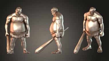 Figurines of people Hill Giant Stand 3d model