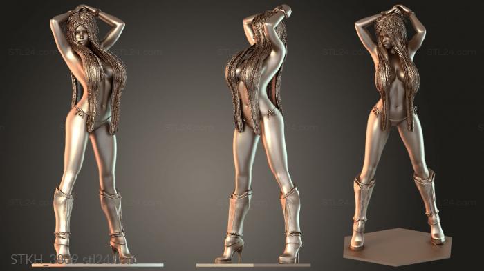 Figurines of people (Hot Sexy Girl Carlla, STKH_3809) 3D models for cnc
