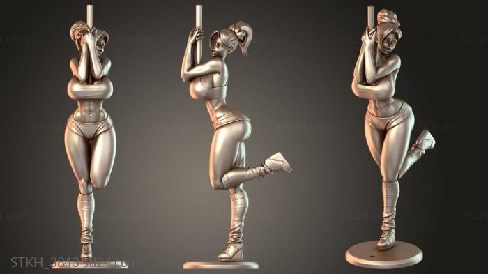 Figurines of people (Jane, STKH_3843) 3D models for cnc