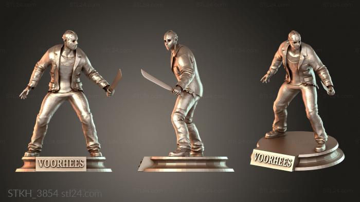 Figurines of people (Jason Fight Stance, STKH_3854) 3D models for cnc