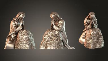 Figurines of people Jesus Prayer Duplicate 3d model