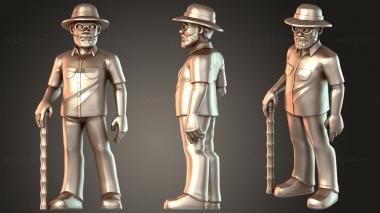 Figurines of people Joyful Brave 3d model