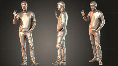 Figurines of people John Duplicate 3d model